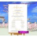 Gold Wedding Welcome Sign with program,Gold Wedding Program sign,(025w)